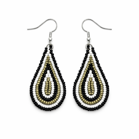 Teardrop Beaded Earrings
