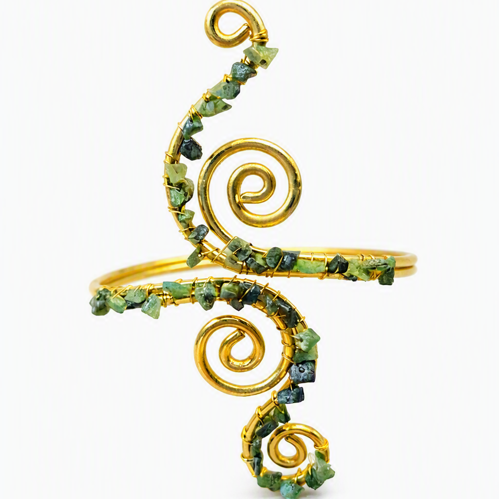 Green Agot Arm Cuff