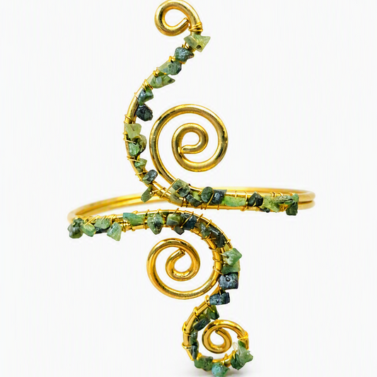 Green Agot Arm Cuff