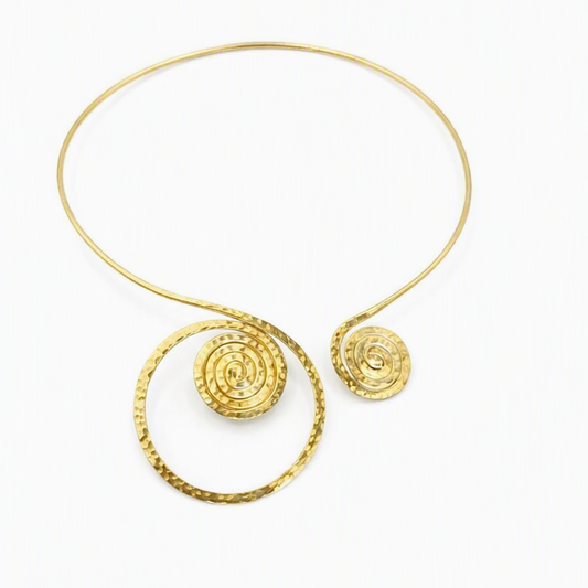 Brass-collar Necklace